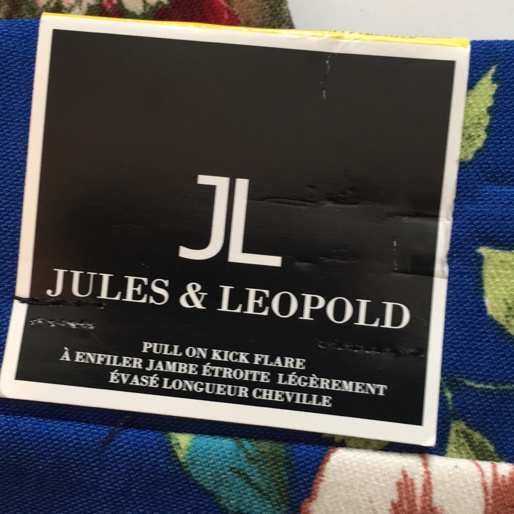 Jules & Leopold Floral Pants Size Large - Picture 3 of 4